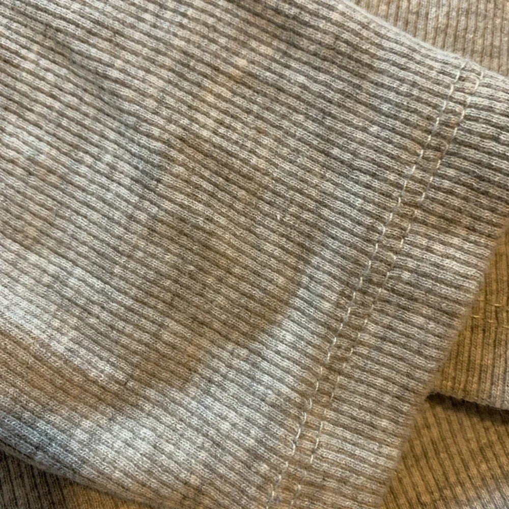 Grey Ribbed Fitted Long Sleeve - Picture 2 of 2